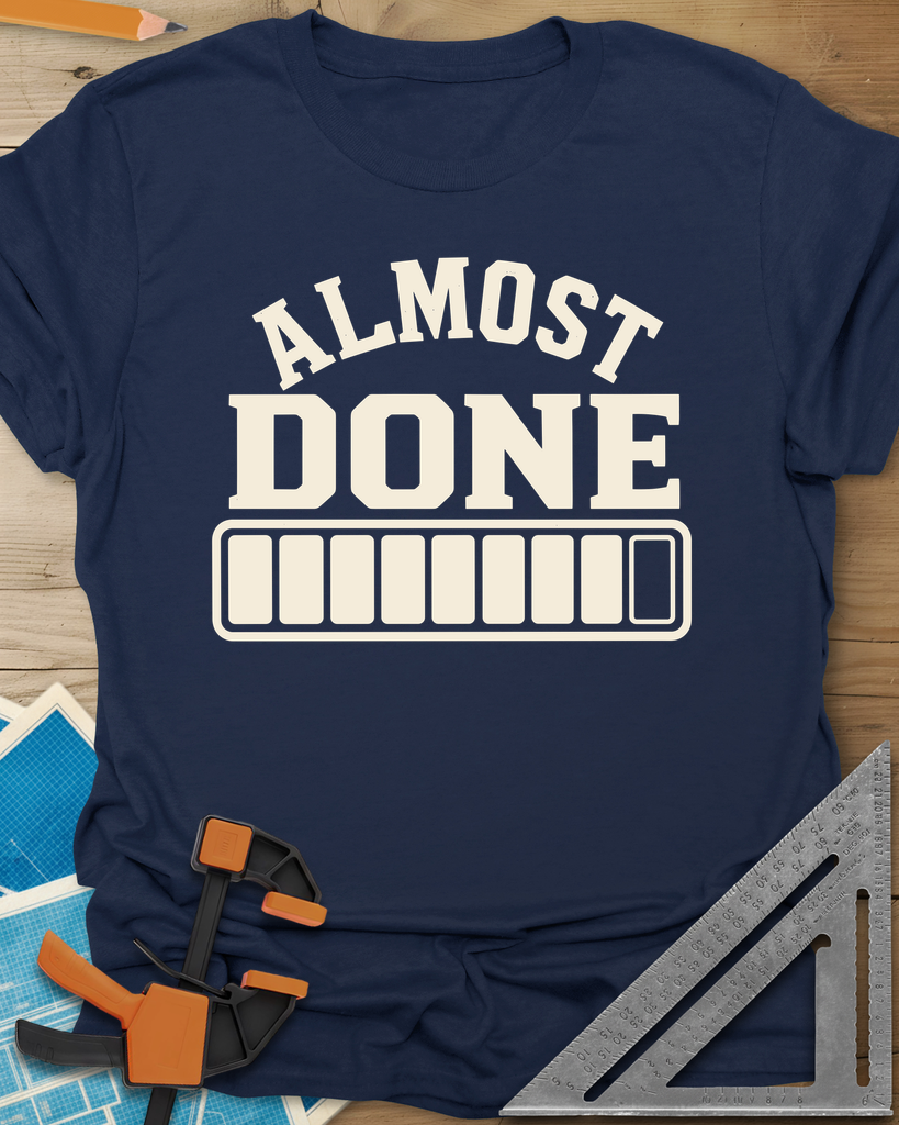 Almost Done Tee — navy