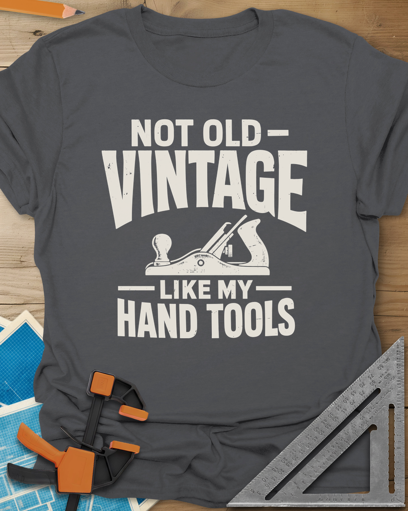 Vintage Tools Tee — charcoal