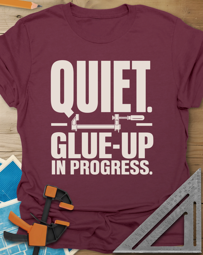 Glue-Up Tee — maroon