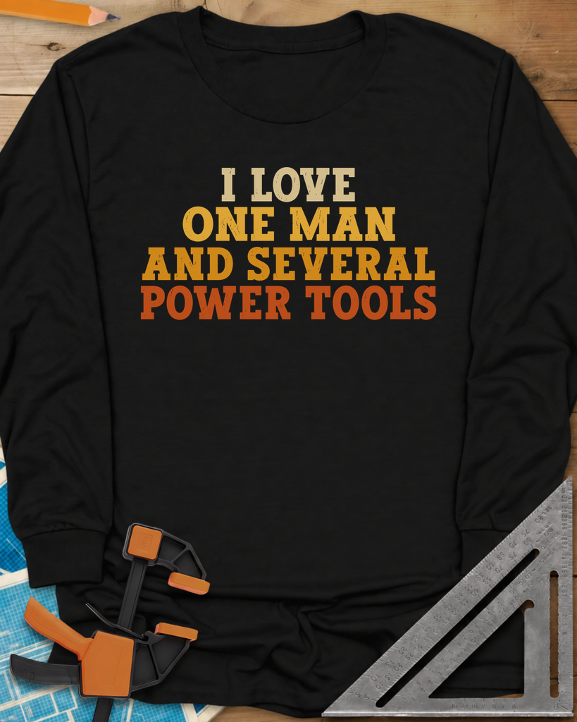Love & Power Tools Long Sleeve Tee — black