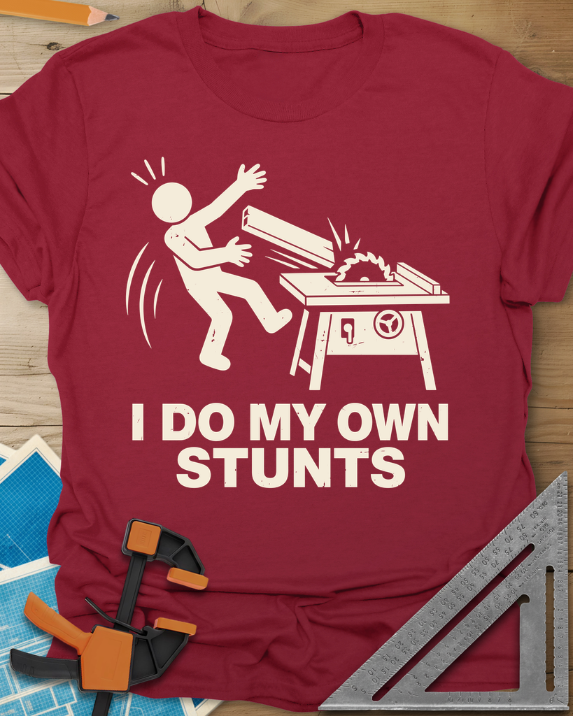 DIY Stunts Tee — cardinal_red