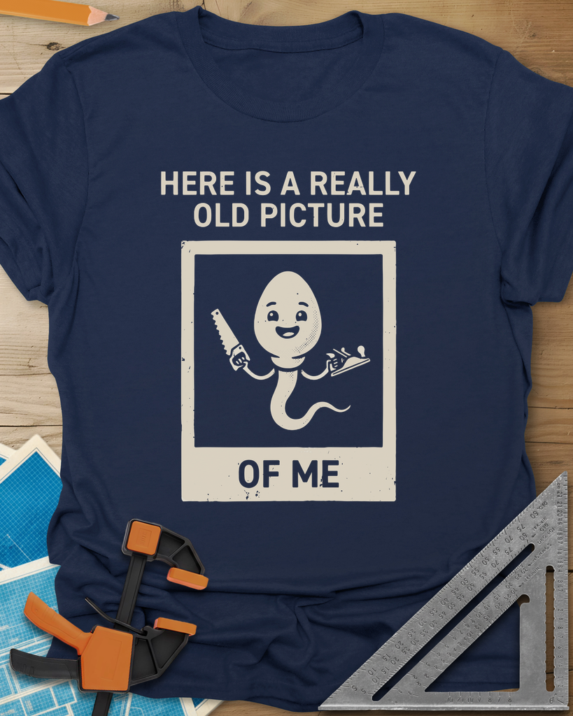 Old Picture Tee — navy