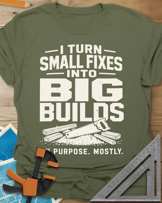 Big Builds Tee — military_green