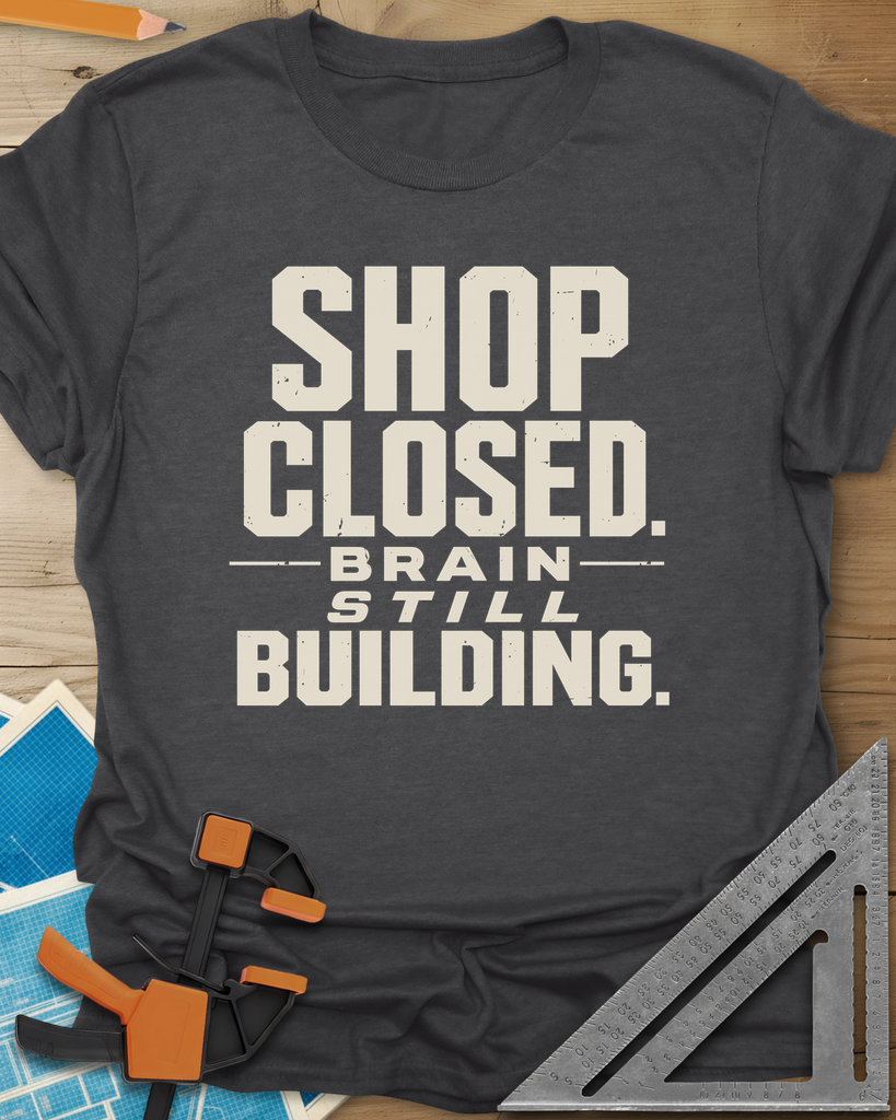 Brain Building Tee — dark_heather_grey