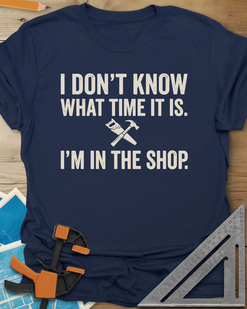 I Don't Know What Time It Is Tee — navy