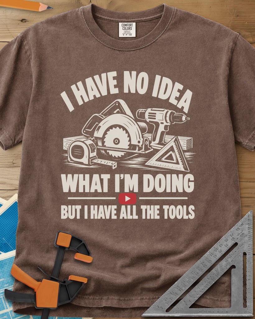 All The Tools - Premium Heavyweight Tee — espresso
