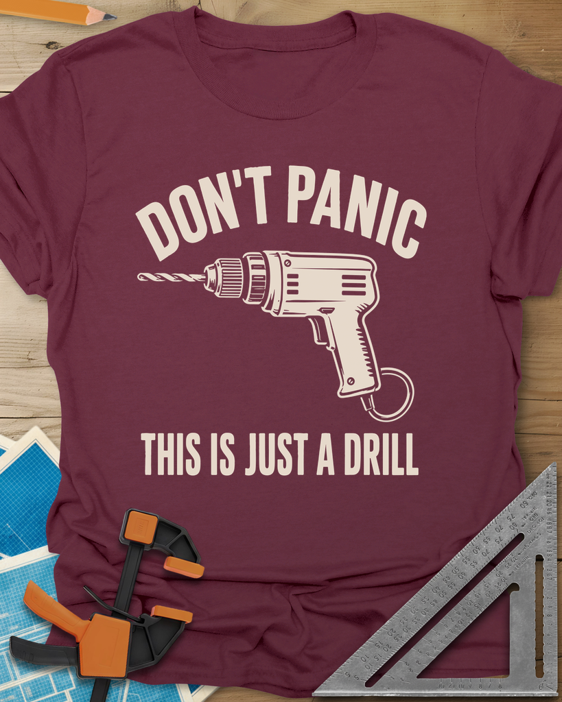 Just A Drill Tee — maroon