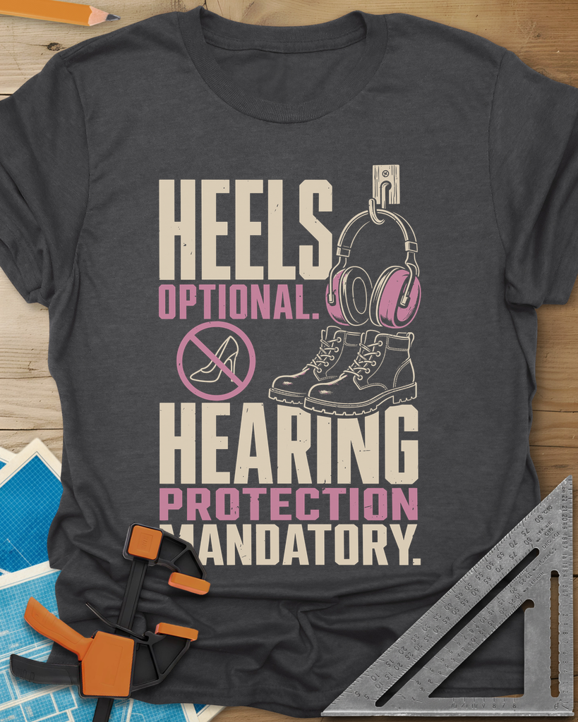 Hearing Protection Tee — dark_heather_grey
