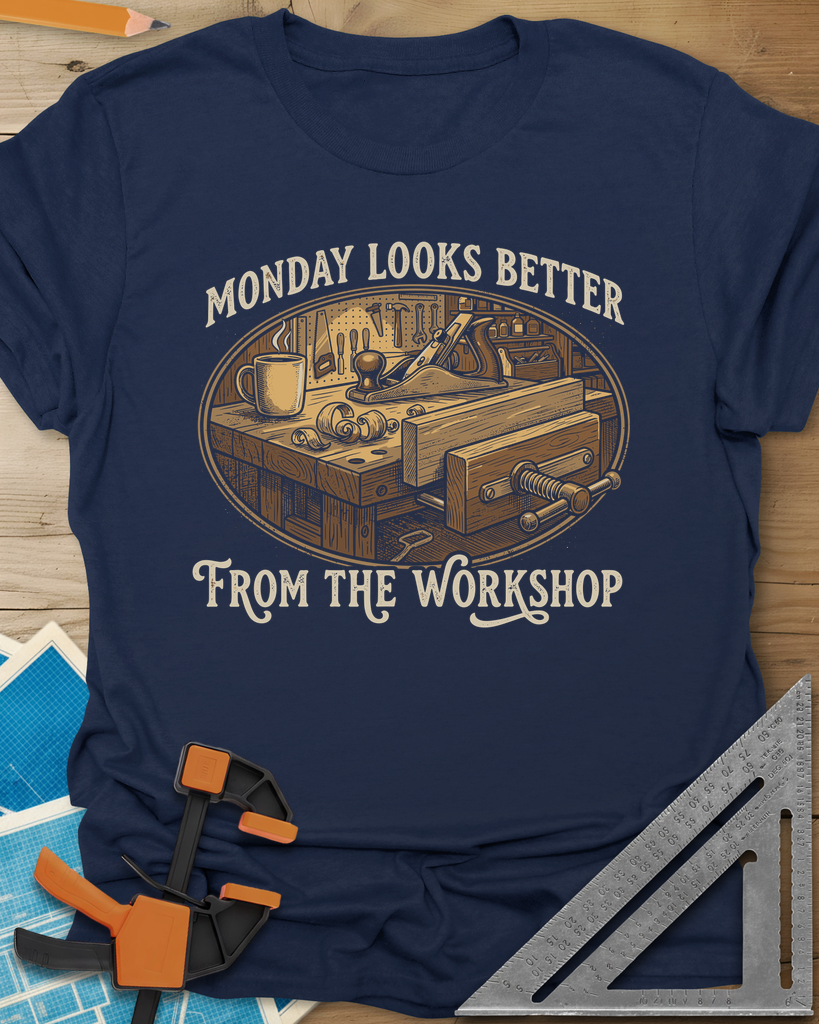 Monday Workshop Tee — navy