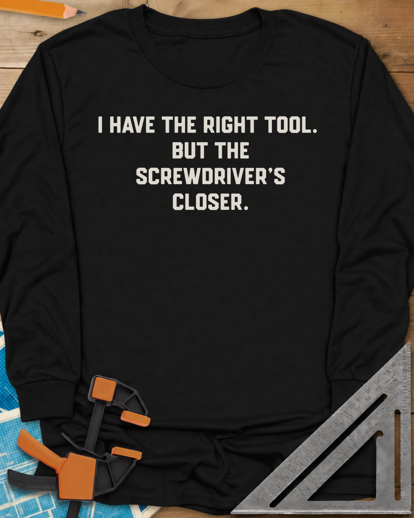 Right Tool Long Sleeve Tee — black
