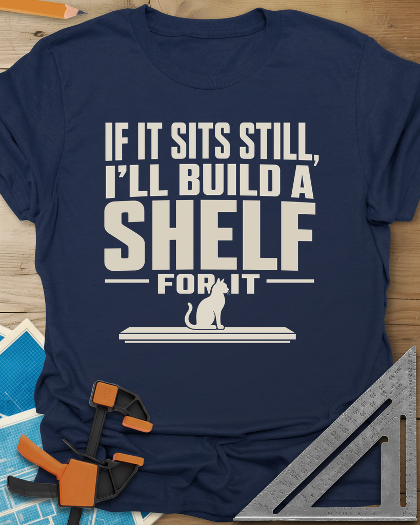 Build A Shelf Tee — navy