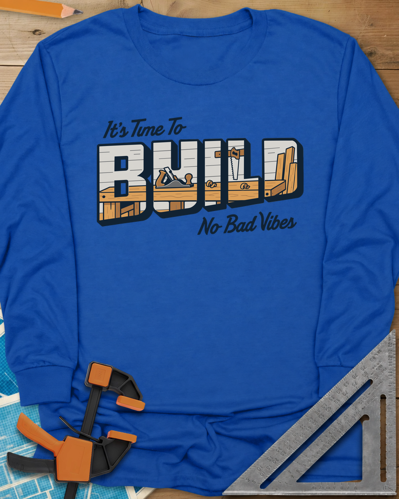Build Time Long Sleeve Tee — royal