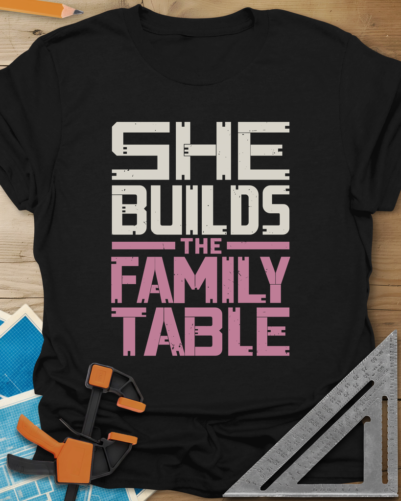 Family Table Tee — black