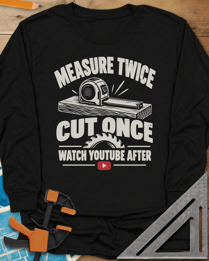 Watch YouTube After Long Sleeve Tee — black