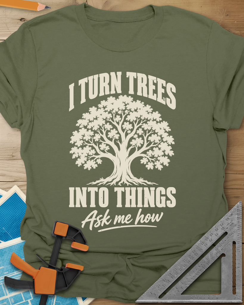 Tree Things Tee — military_green