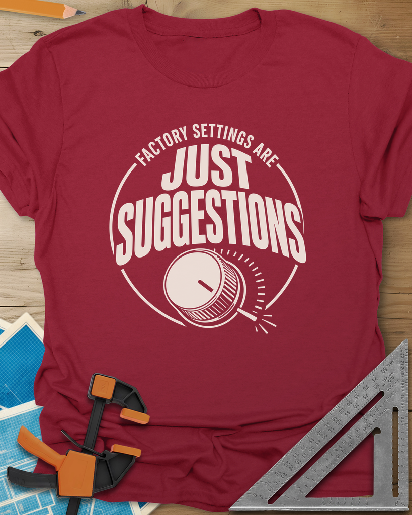 Factory Suggestions Tee — cardinal_red