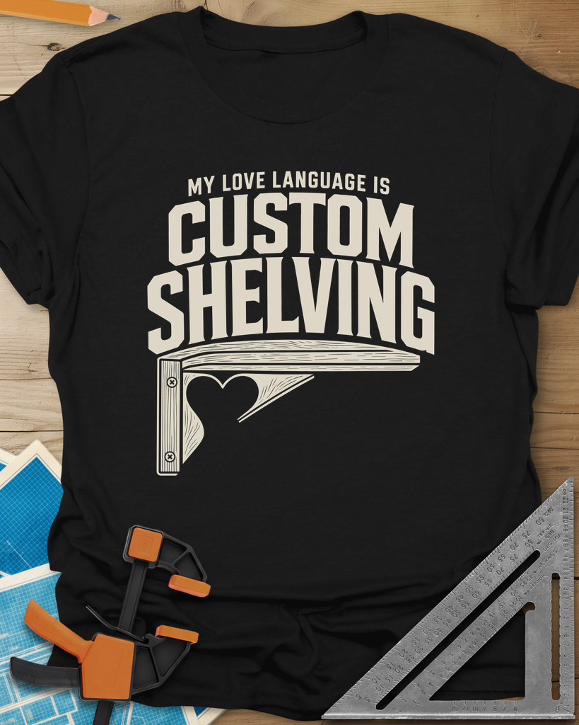 Custom Shelving Tee — black
