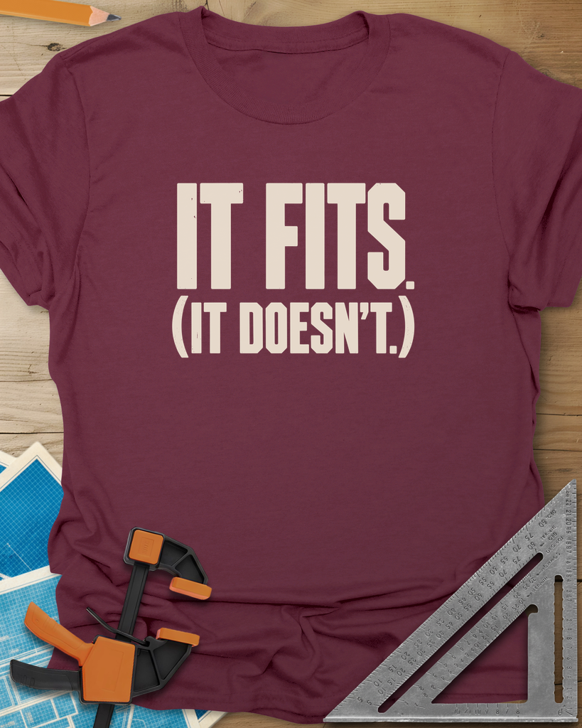 It Fits Tee — maroon