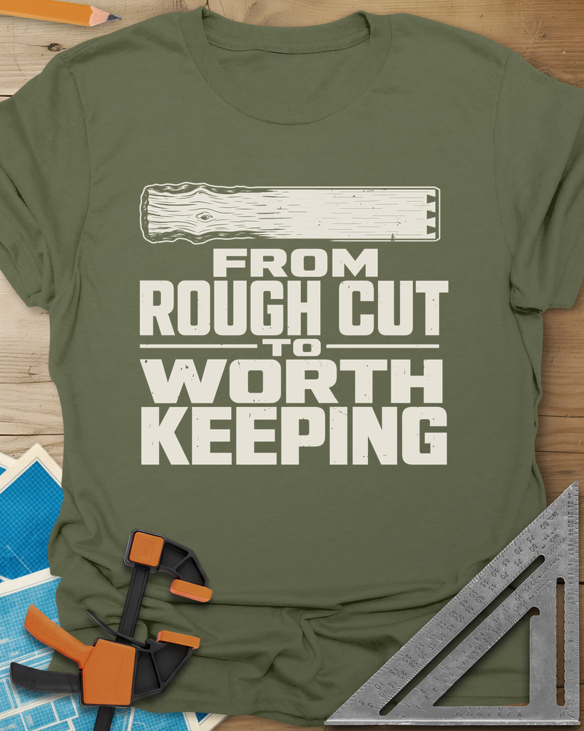 Rough To Worthy Tee — military_green