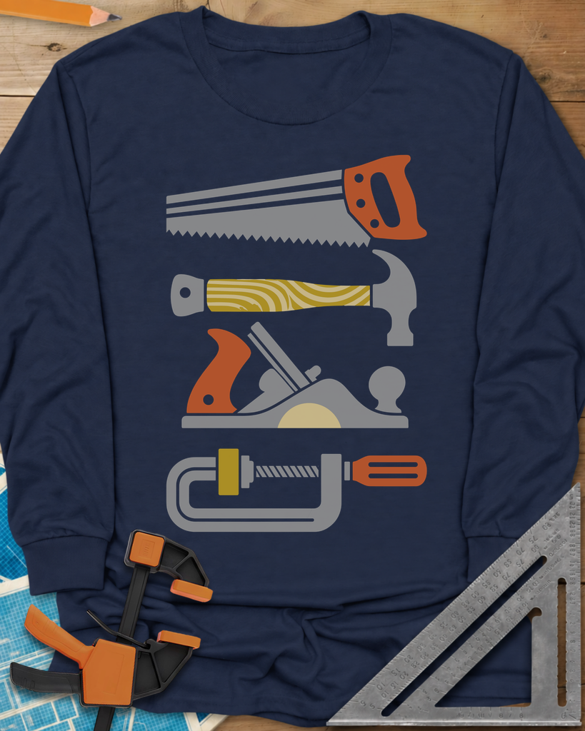 Tools Of The Trade Long Sleeve Tee — navy