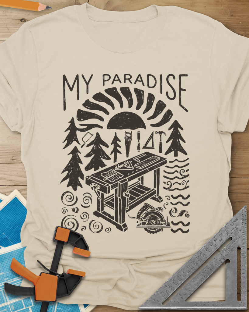 Paradise Workshop Tee — sand