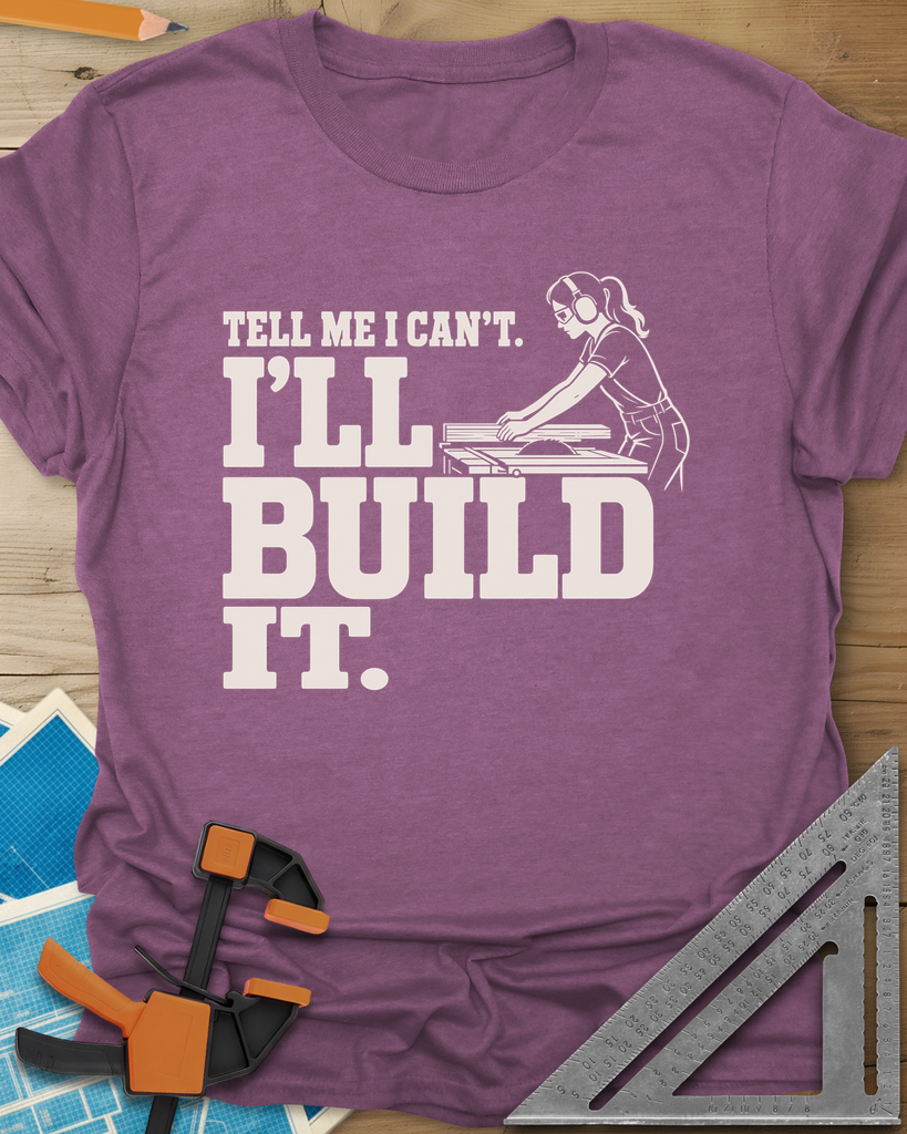 Build It Tee — heather_maroon