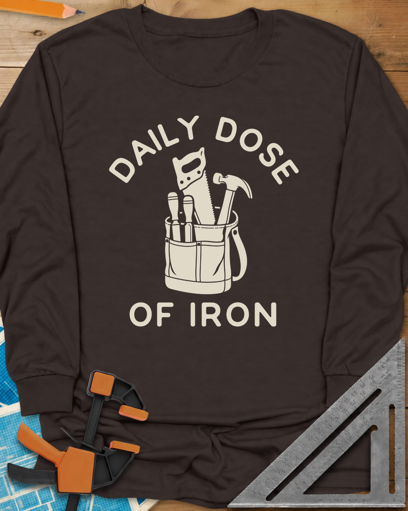 Daily Dose Long Sleeve Tee — dark_chocolate
