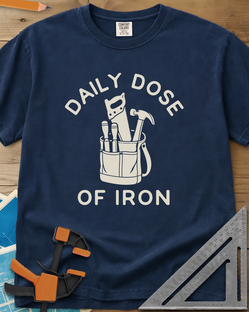 Daily Dose - Premium Heavyweight Tee — navy