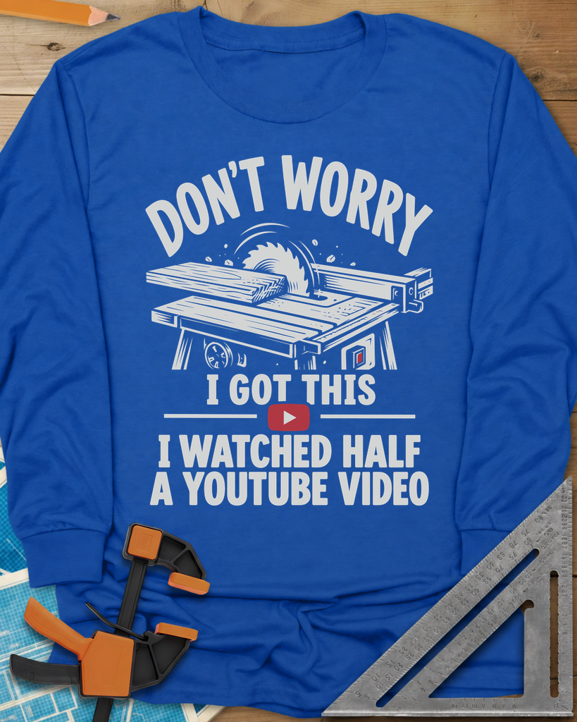 YouTube Video Long Sleeve Tee — royal