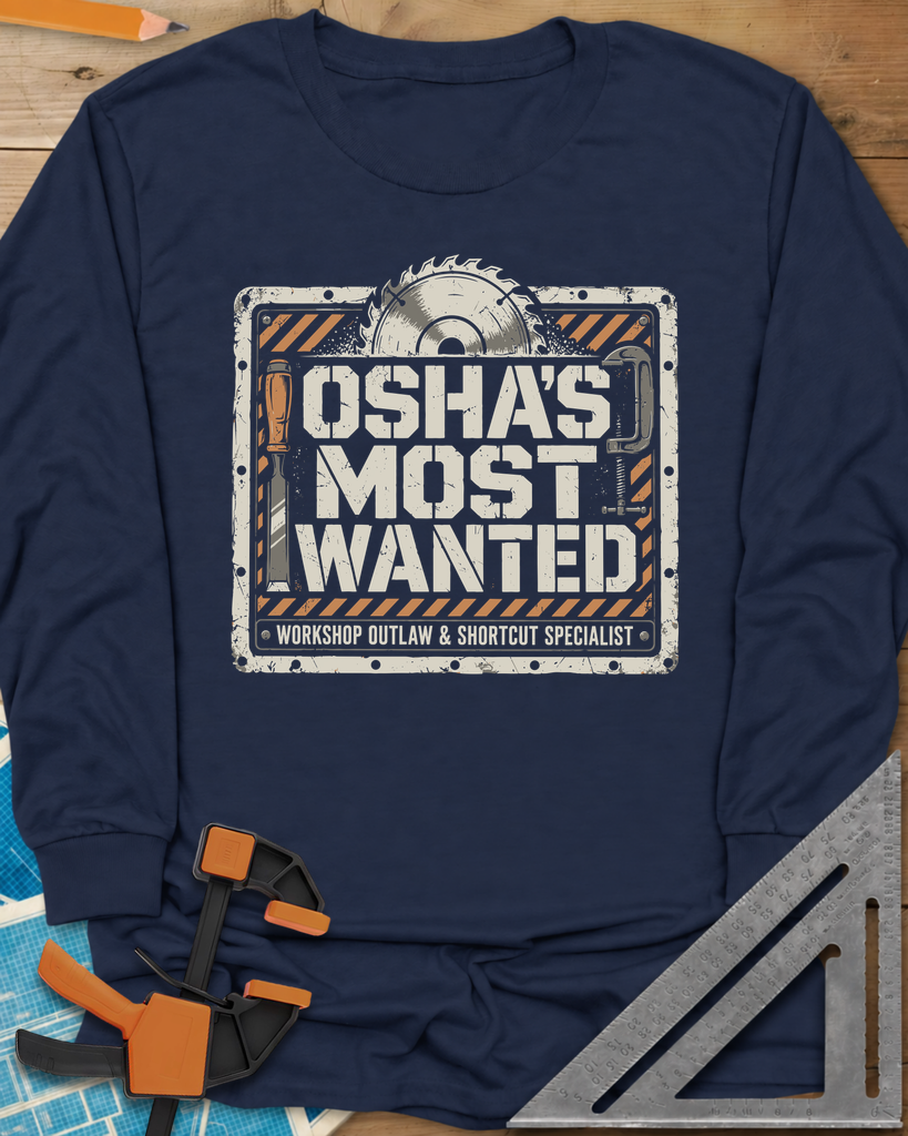 OSHA'S Most Wanted Long Sleeve Tee — navy