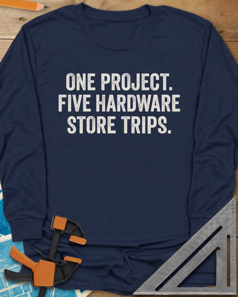 Five Store Trips Long Sleeve Tee — navy