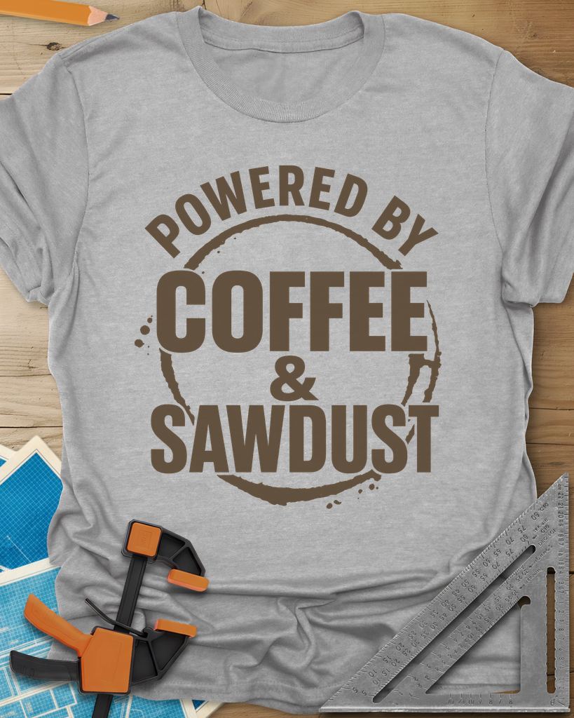 Coffee & Sawdust Tee — sport_grey