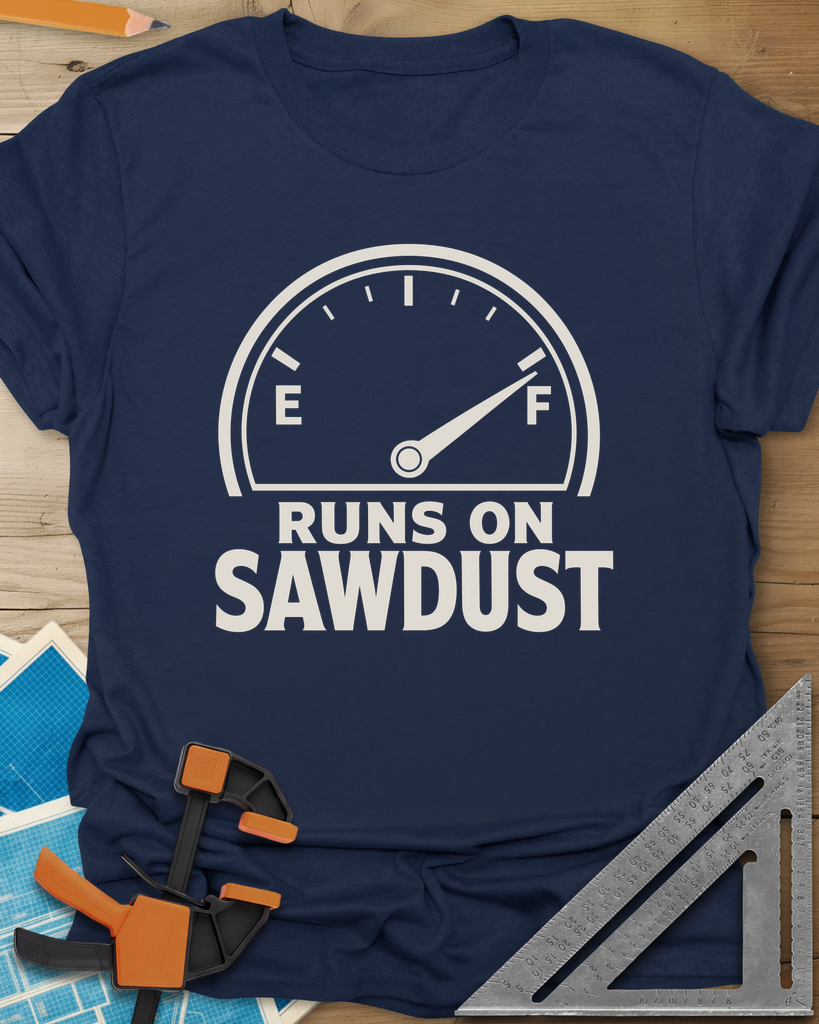 Sawdust Power Tee — navy