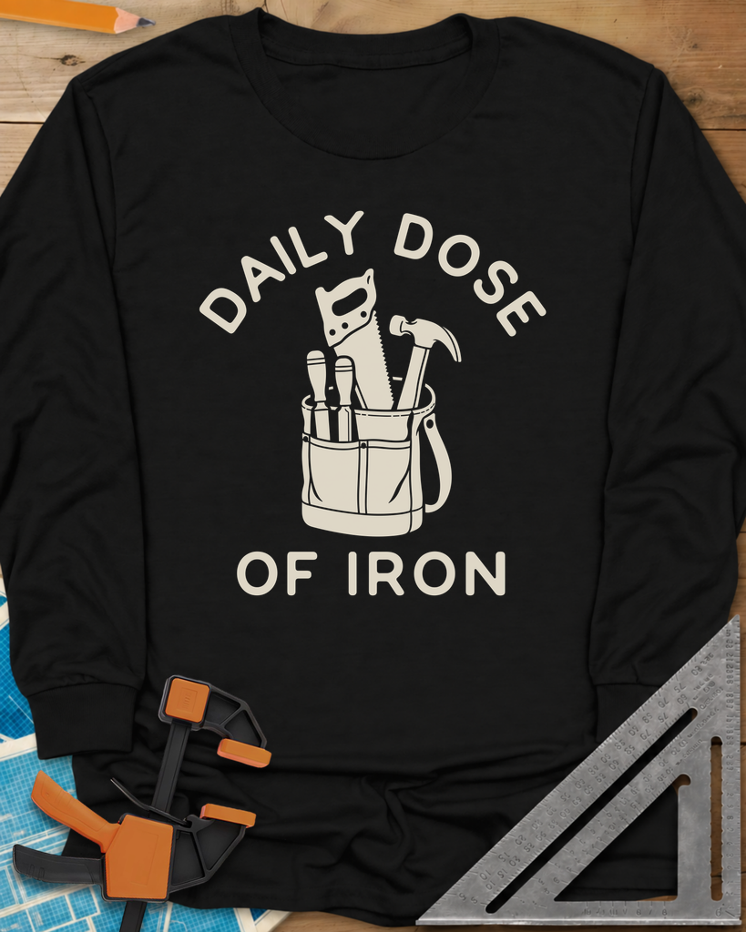 Daily Dose Long Sleeve Tee — black