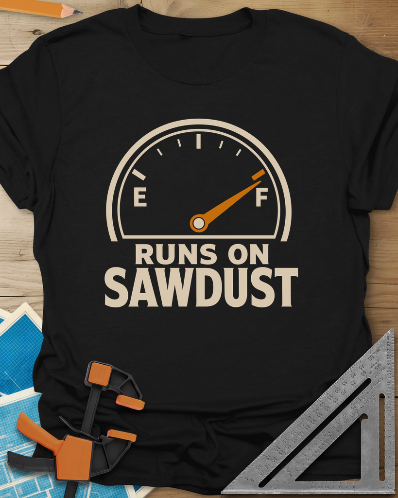 Sawdust Power Tee — black