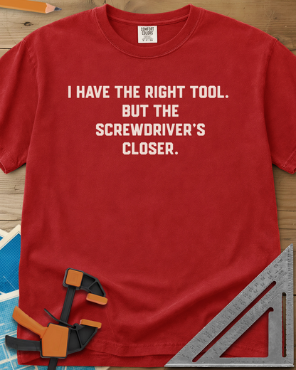 Right Tool - Premium Heavyweight Tee — red