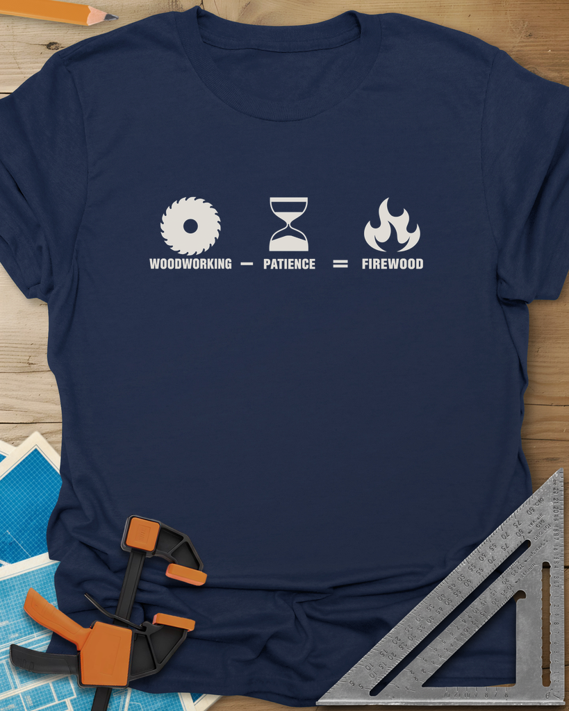Patience Firewood Tee — navy