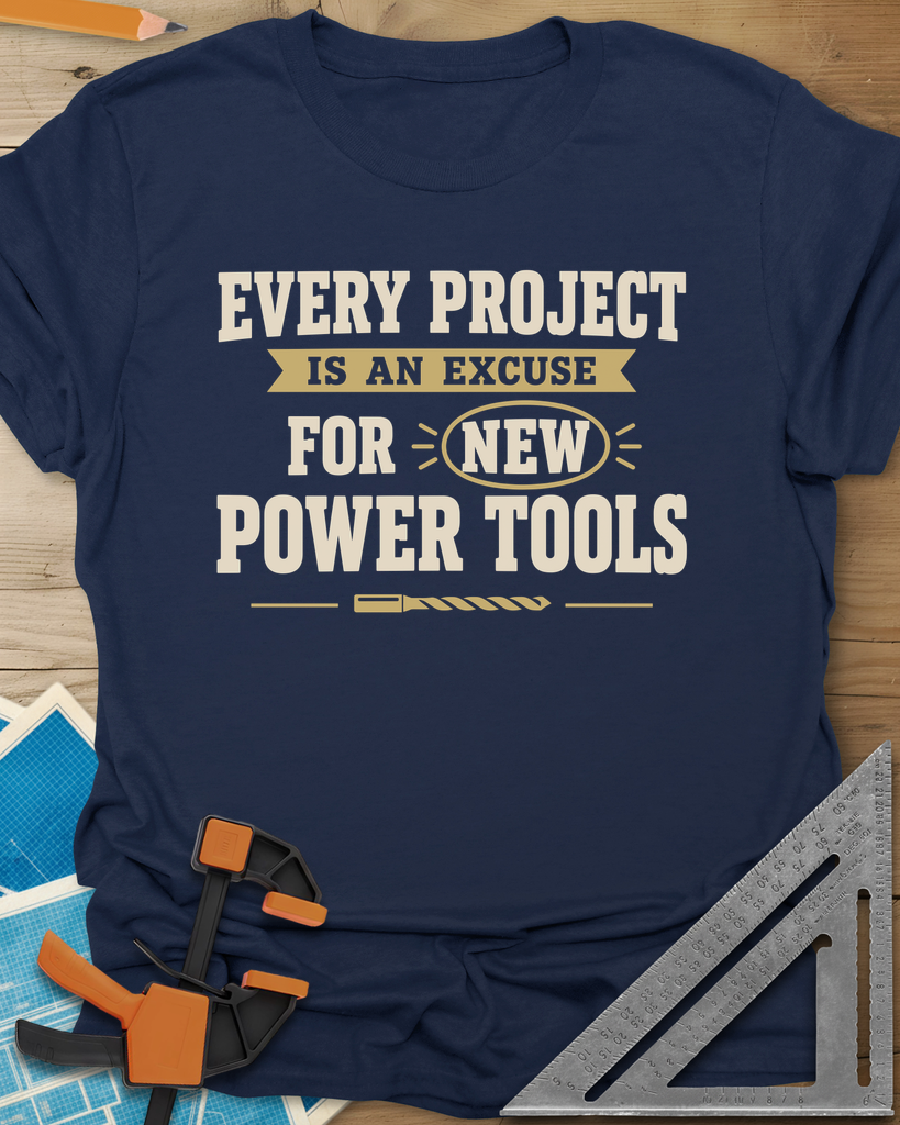 Every Project Is An Excuse Tee — navy