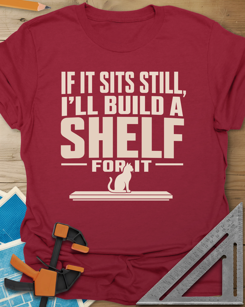 Build A Shelf Tee — cardinal_red
