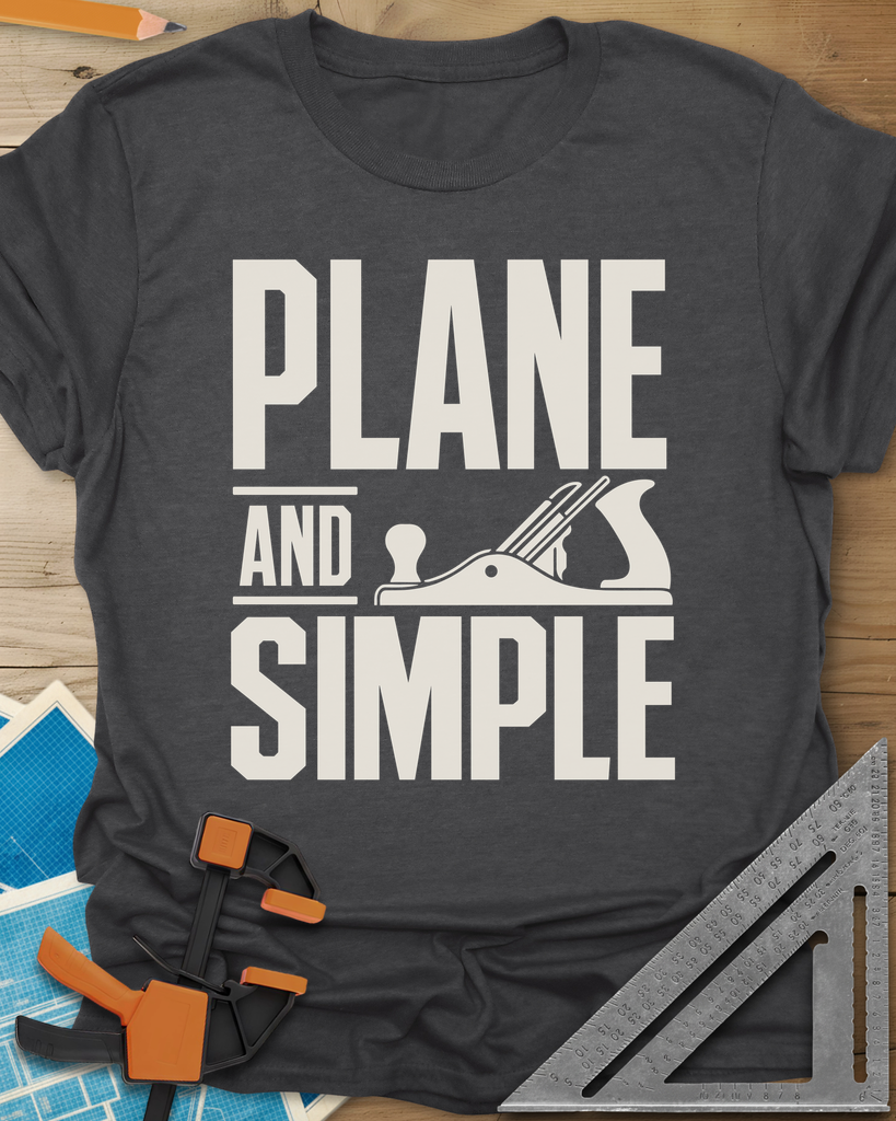 Plane & Simple Tee — dark_heather_grey
