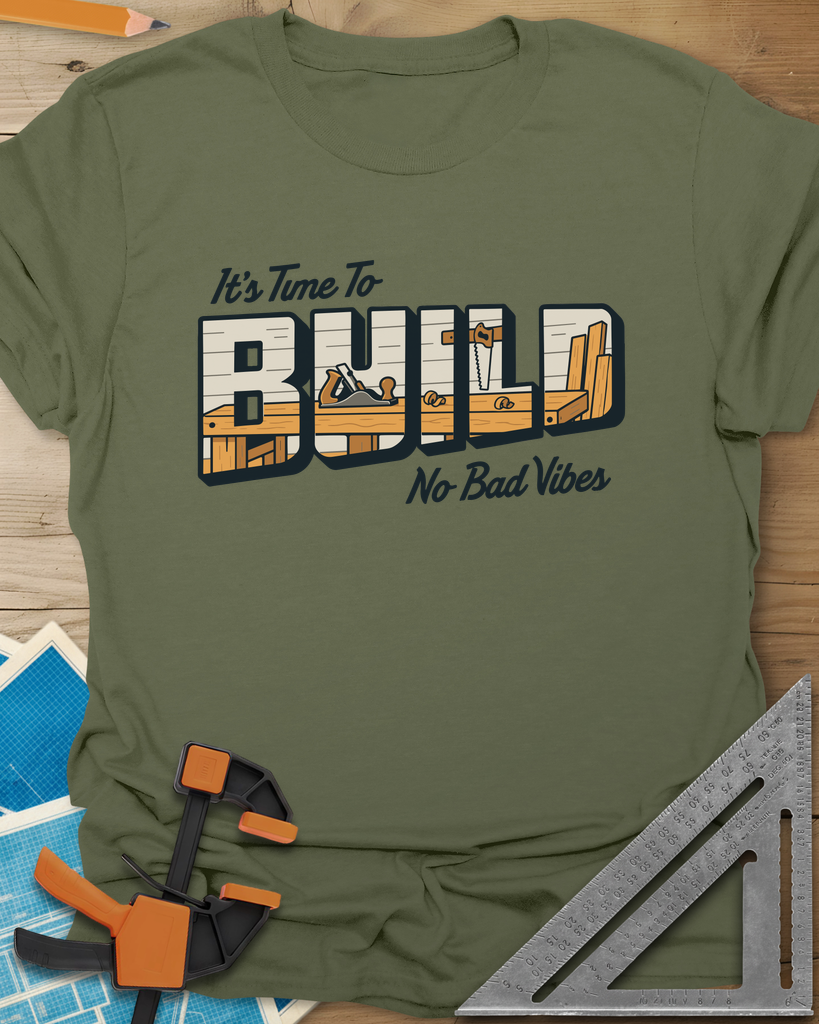 Build Time Tee — military_green