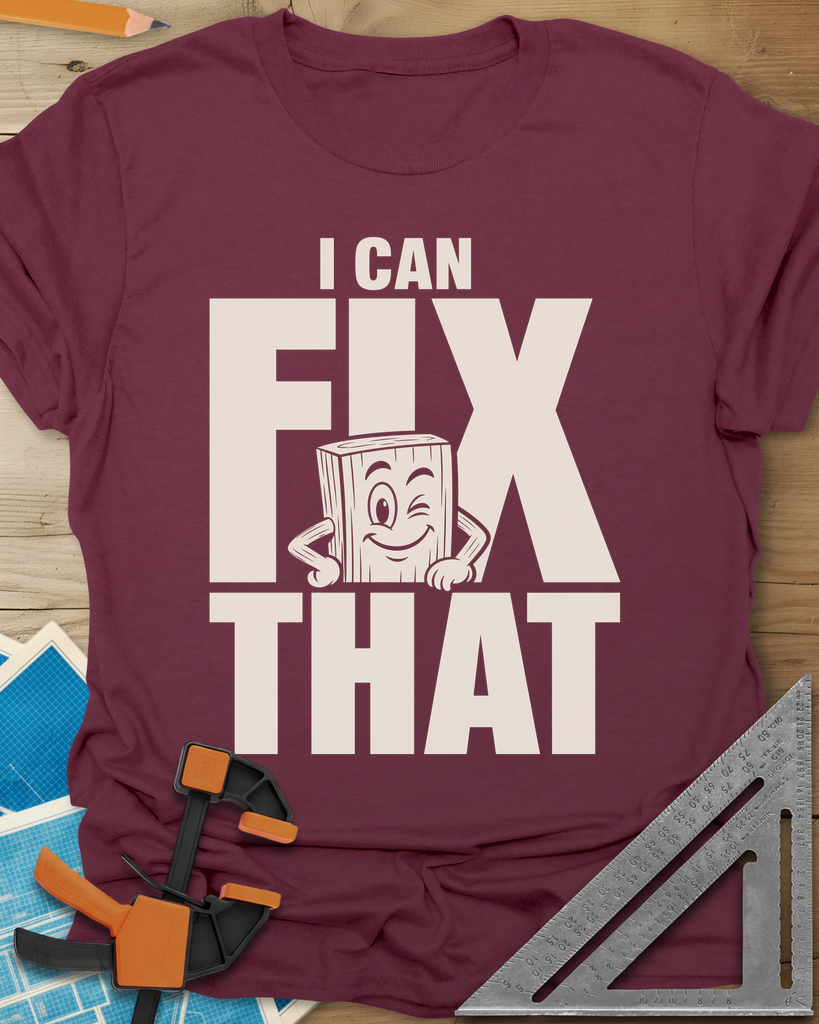 Fix That Tee — maroon