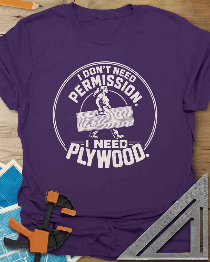 Need Plywood Tee — purple