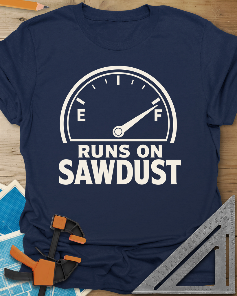 Sawdust Power Tee — navy