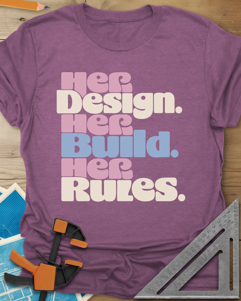 Her Rules Tee — heather_maroon