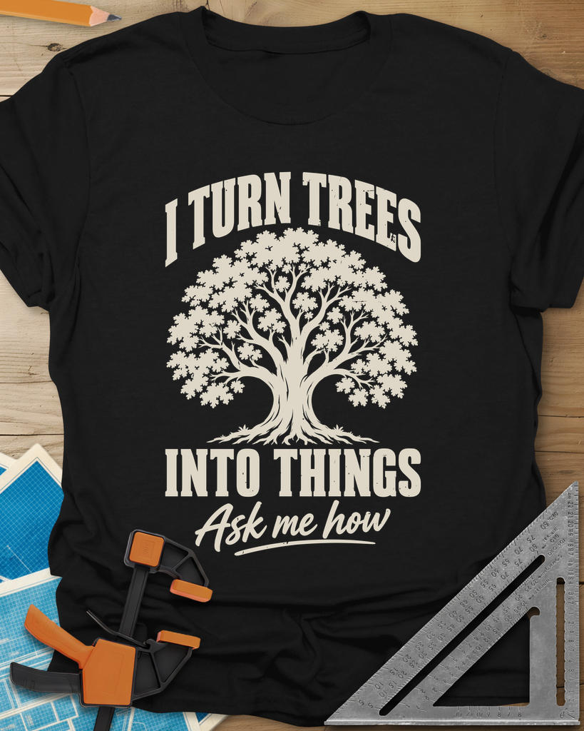 Tree Things Tee — black