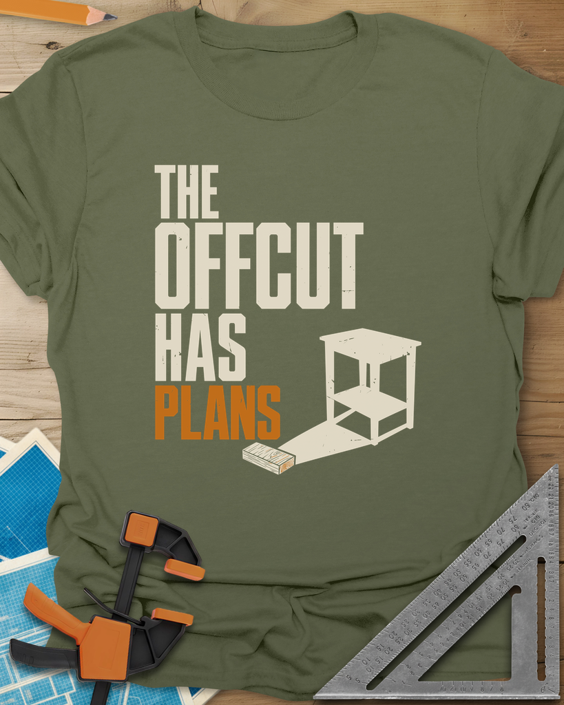 Offcut Plans Tee — military_green