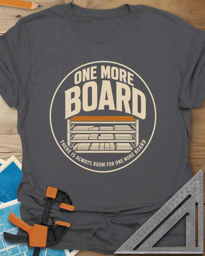 One More Board Tee — charcoal