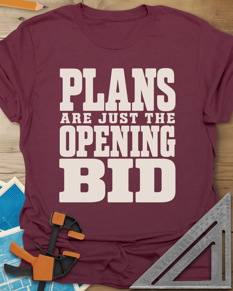 Opening Bid Tee — maroon