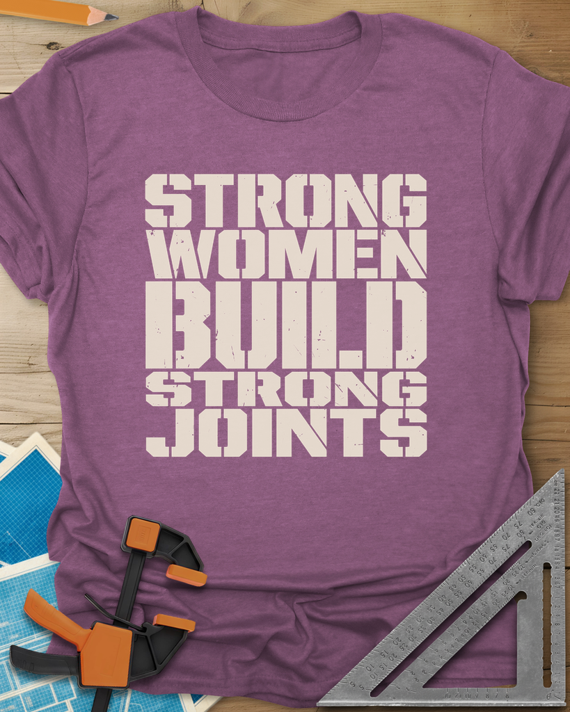 Strong Women Tee — heather_maroon